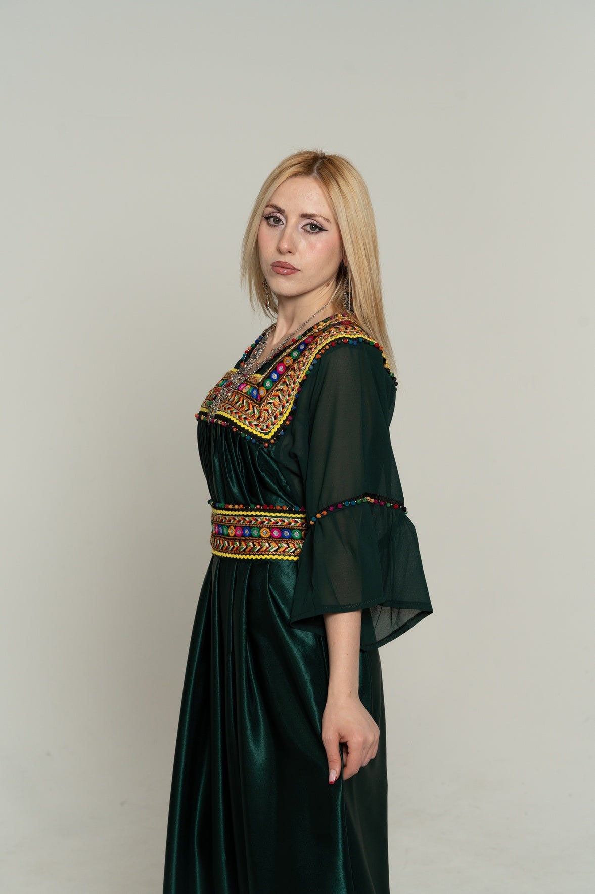 Kabyle dress green