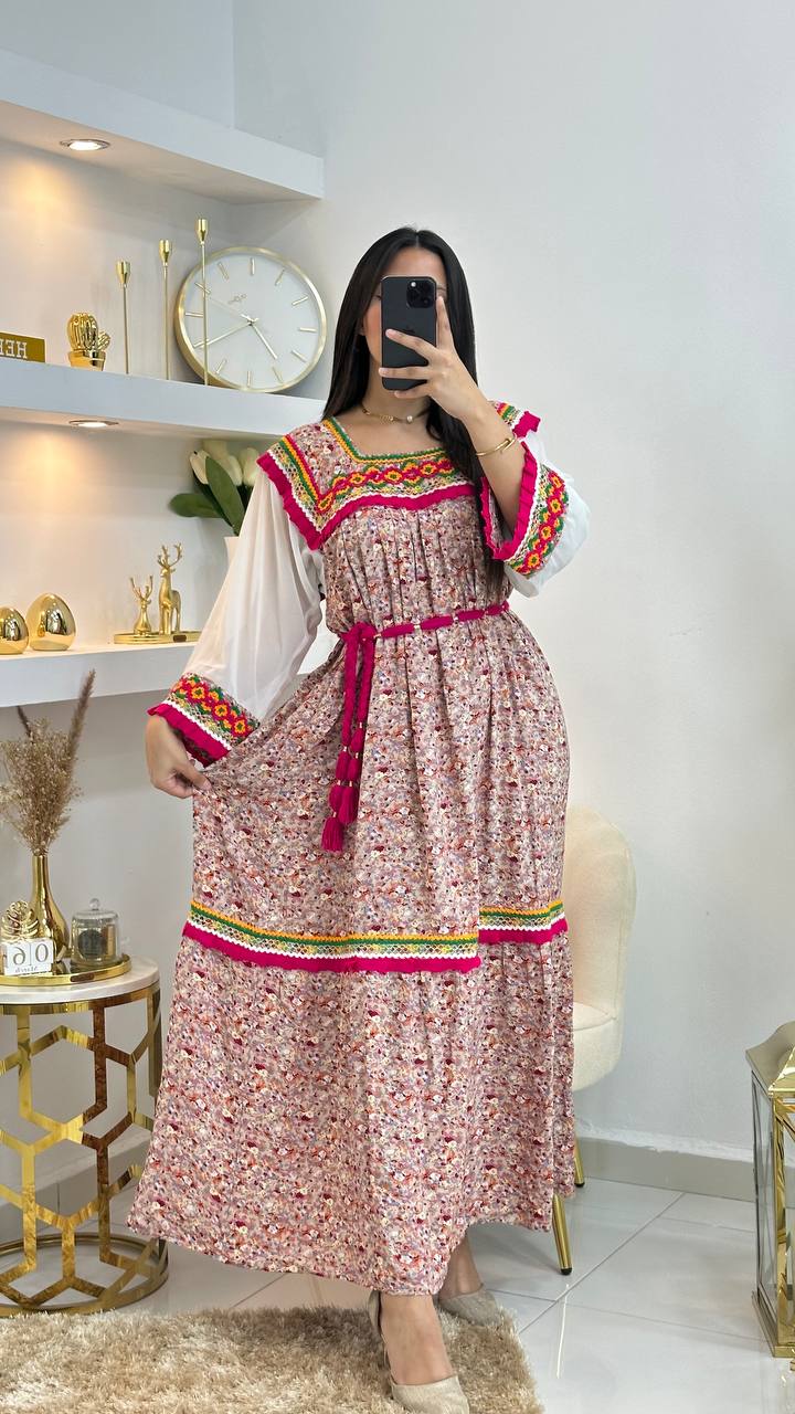 robe kabyle yaya manches en foulard