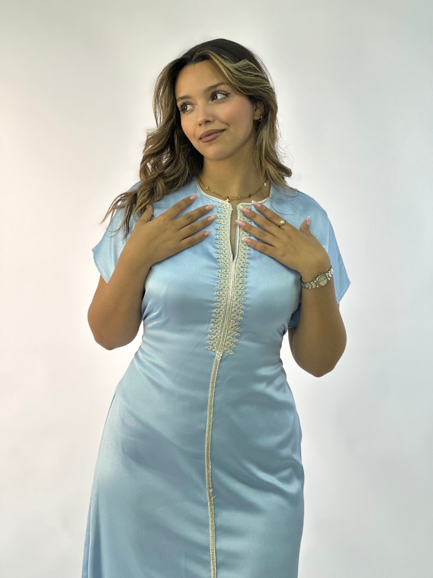 Robe Nesma bleu ciel