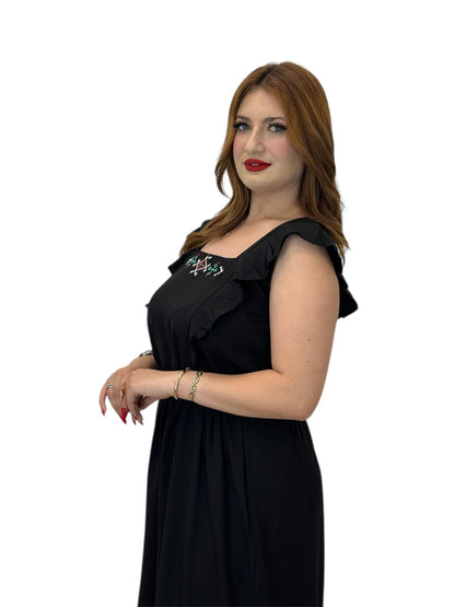 Robe Casual en Popeline – Touche Berbère Authentique